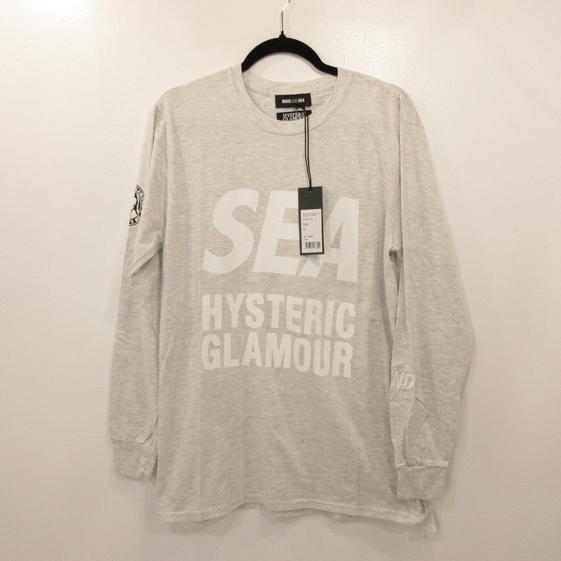 【中古】WIND AND SEA | ウィンダンシーウインダンシー WDS L/S T-SHIRT 長袖Tシャツ WDS-HYS-04 グレー サイズ:M