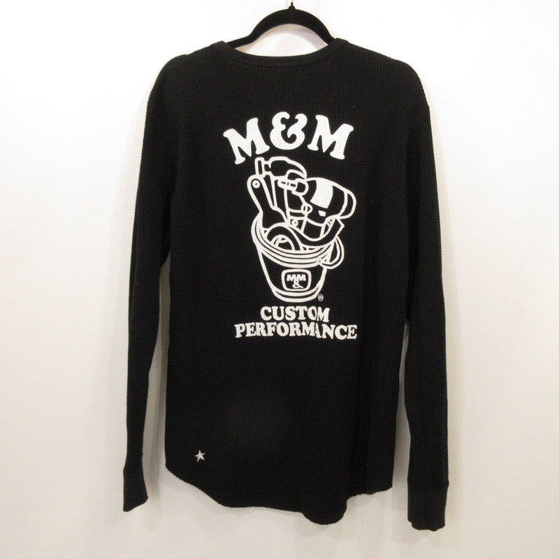 【中古】M&M CUSTOM PERFORMANCE | エムアンドエムカスタムパフォーマンス 長袖Tシャツ ブラック サイズ:XL