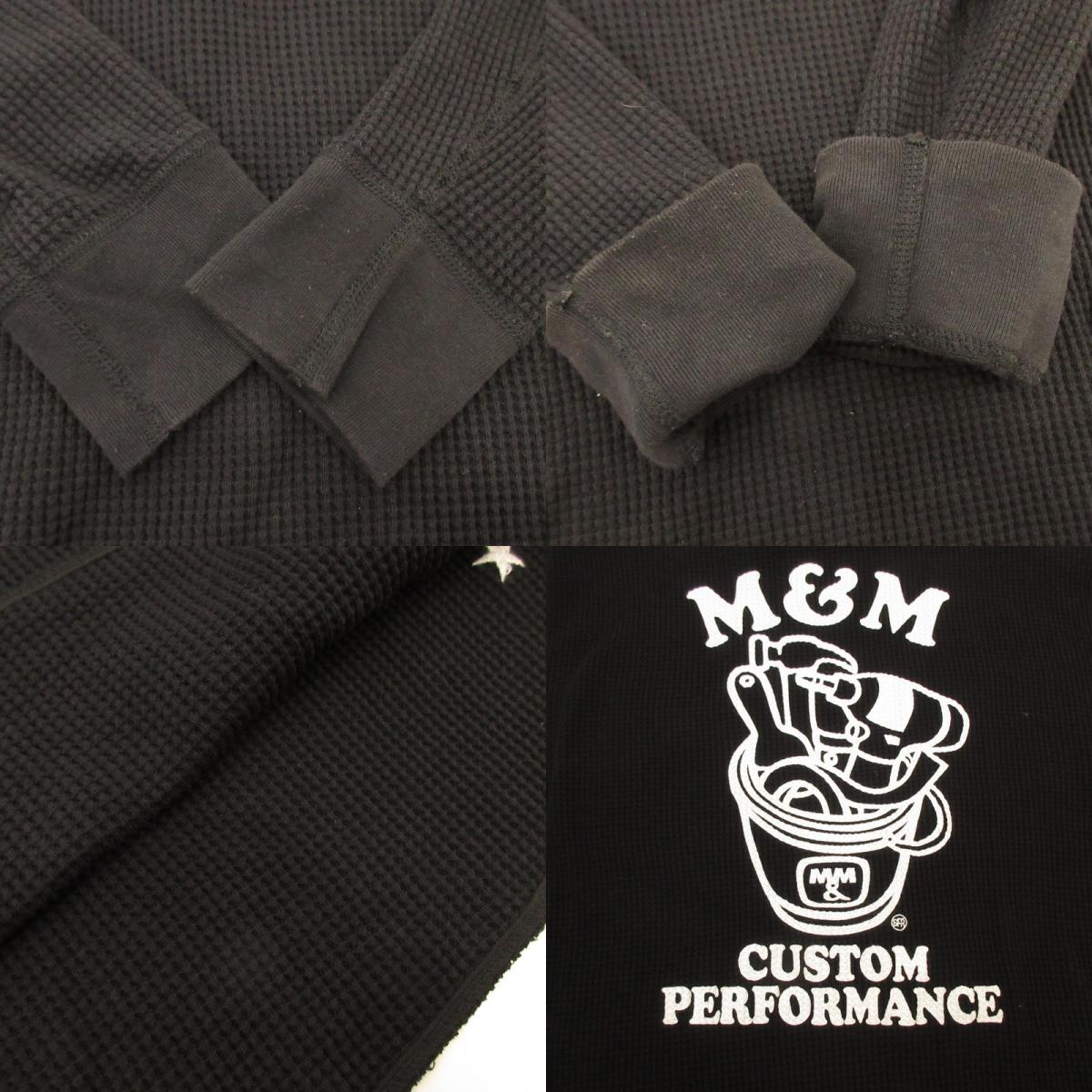 【中古】M&M CUSTOM PERFORMANCE | エムアンドエムカスタムパフォーマンス 長袖Tシャツ ブラック サイズ:XL