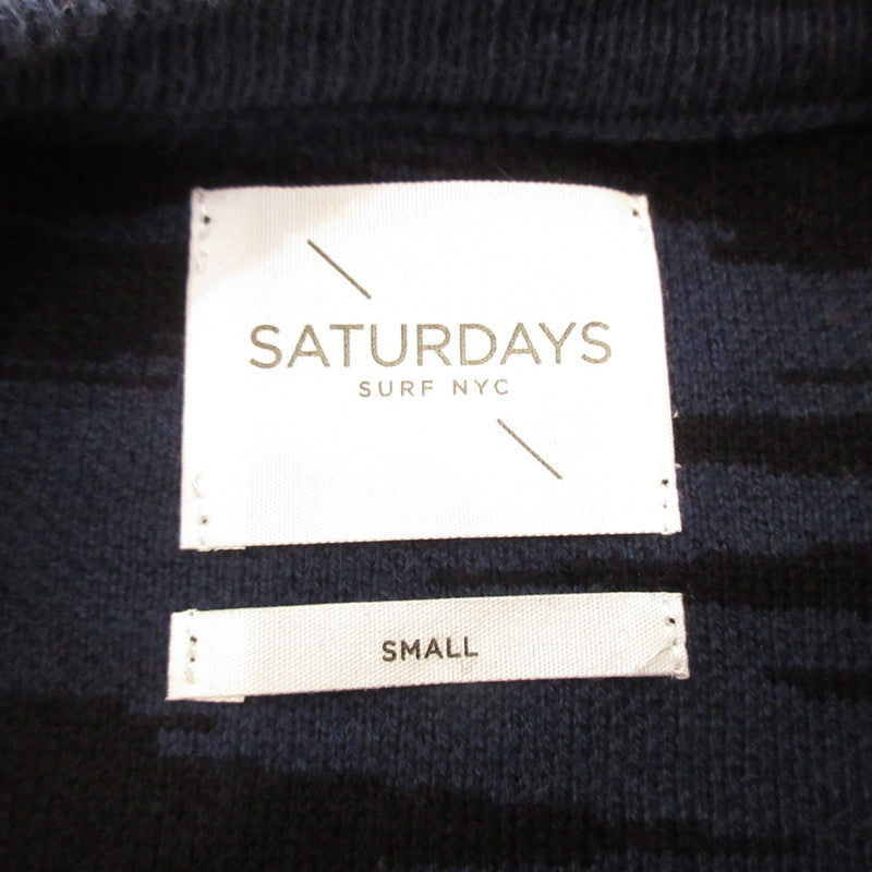 【中古】SATURDAYS NYC | サタデーズ サタデイズ セーター BBM-1528-A ネイビー サイズ:S