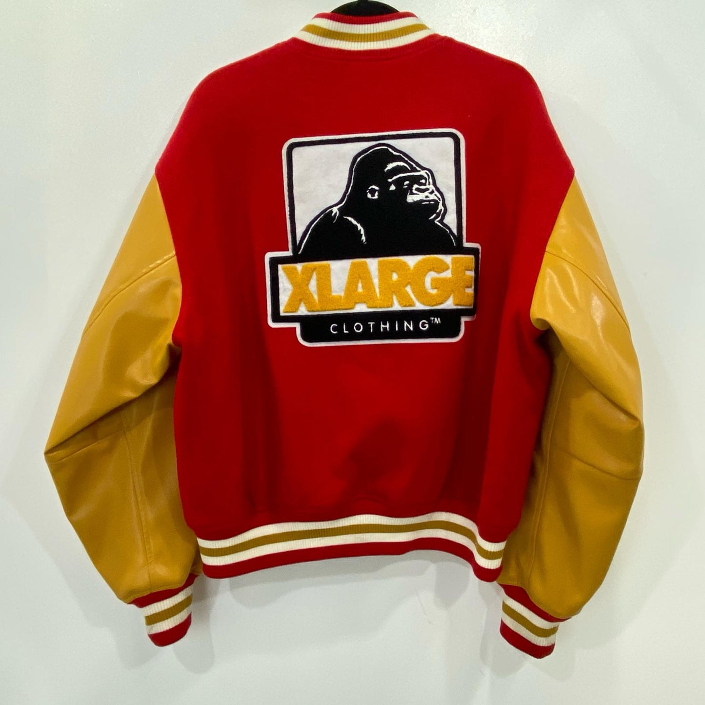 【中古】XLARGE | エクストララージ OG LOGO VARSITY JACKET スタジャン 101224021007 レッド サイズ:M