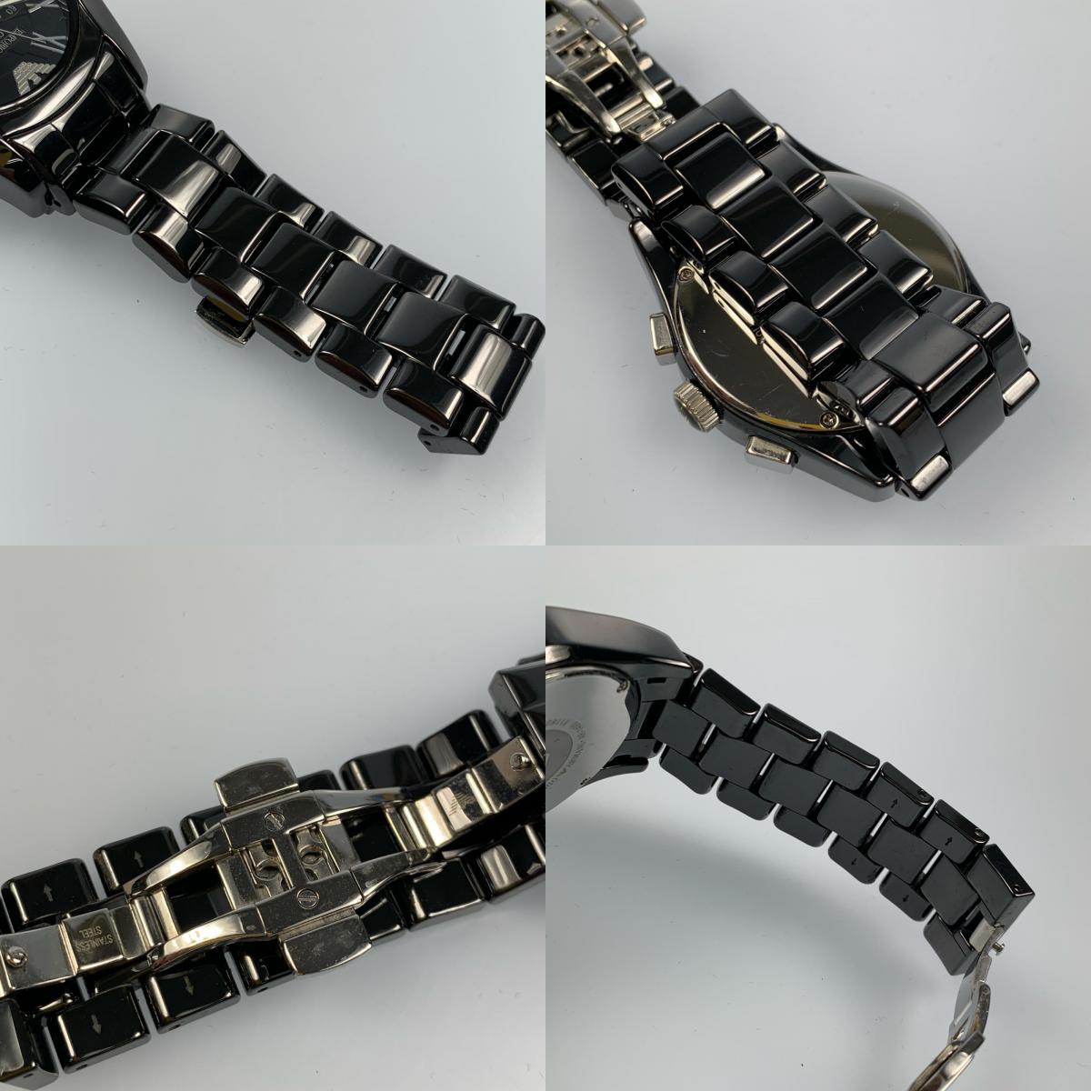 【中古】Emporio Armani | エンポリオ・アルマーニ Ceramica 腕時計 AR-1400 ブラック