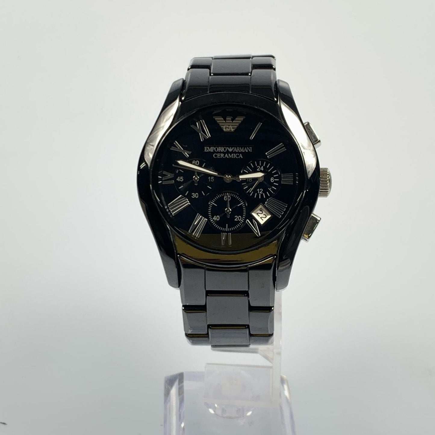 【中古】Emporio Armani | エンポリオ・アルマーニ Ceramica 腕時計 AR-1400 ブラック