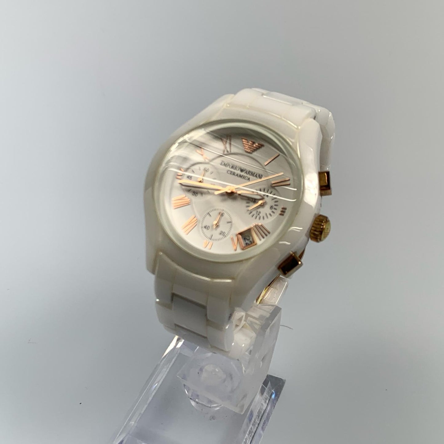 【中古】Emporio Armani | エンポリオ・アルマーニ Ceramica 腕時計 AR-1417 ホワイト