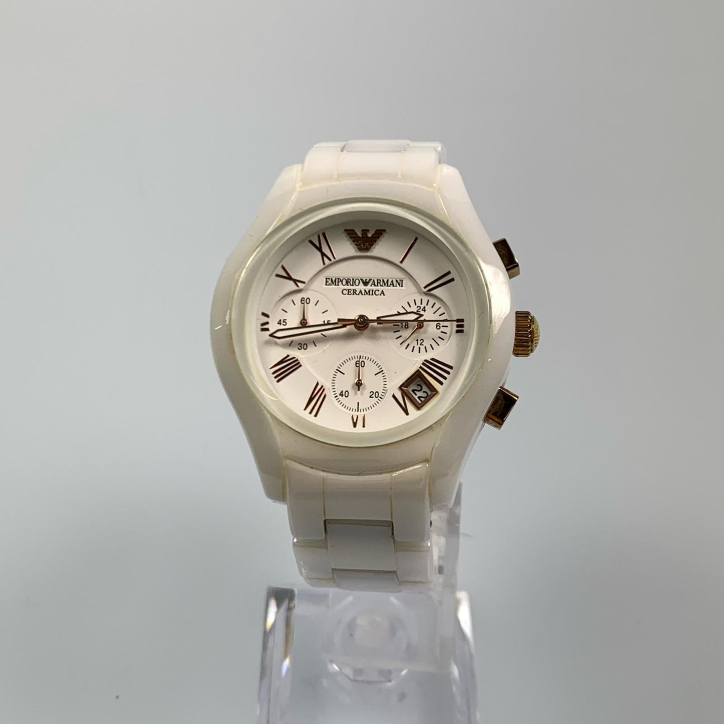 【中古】Emporio Armani | エンポリオ・アルマーニ Ceramica 腕時計 AR-1417 ホワイト