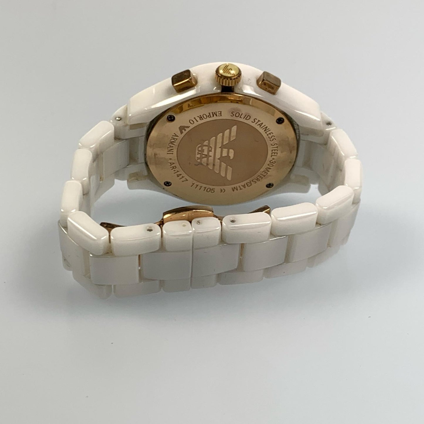 【中古】Emporio Armani | エンポリオ・アルマーニ Ceramica 腕時計 AR-1417 ホワイト