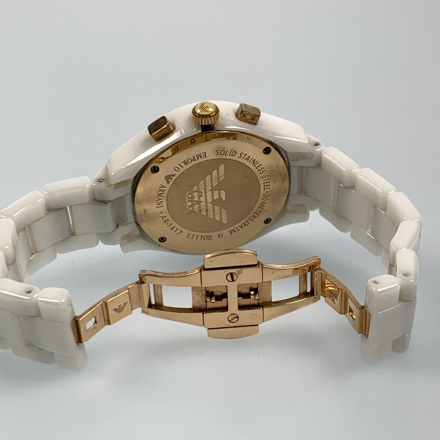 【中古】Emporio Armani | エンポリオ・アルマーニ Ceramica 腕時計 AR-1417 ホワイト