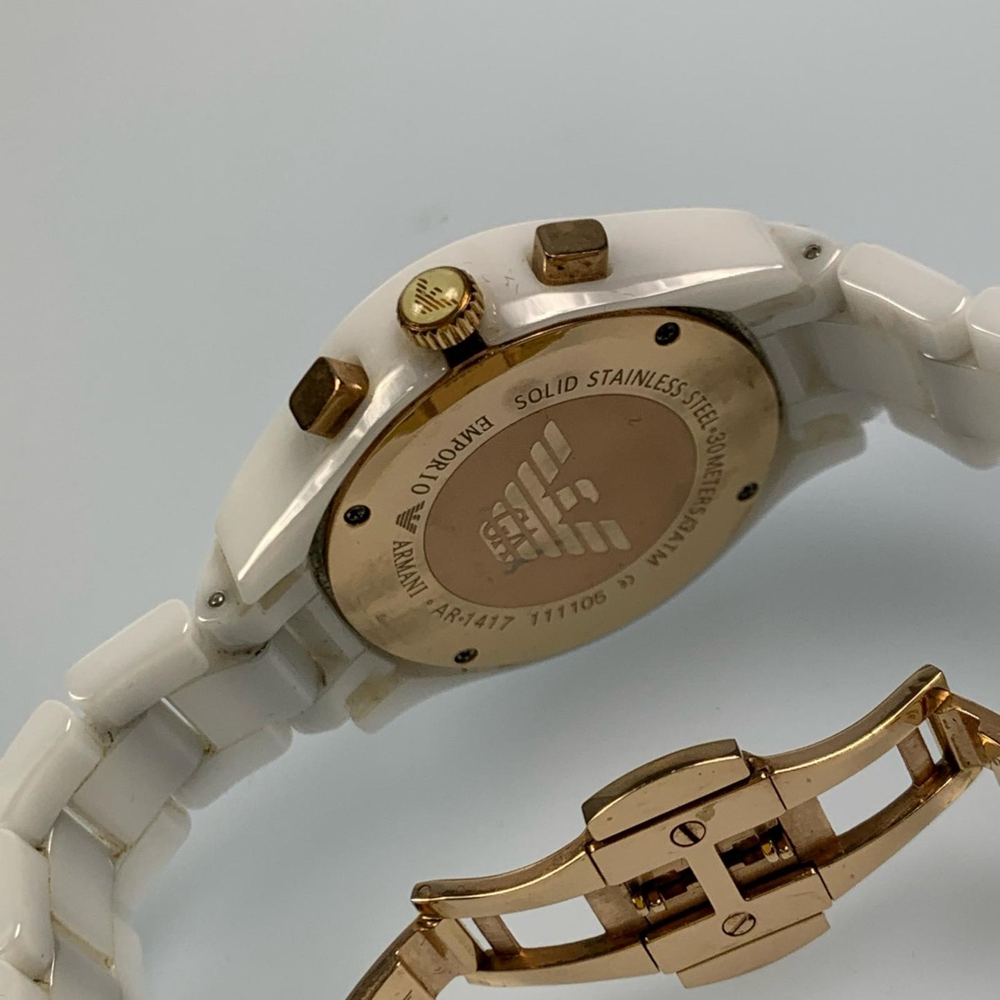 【中古】Emporio Armani | エンポリオ・アルマーニ Ceramica 腕時計 AR-1417 ホワイト