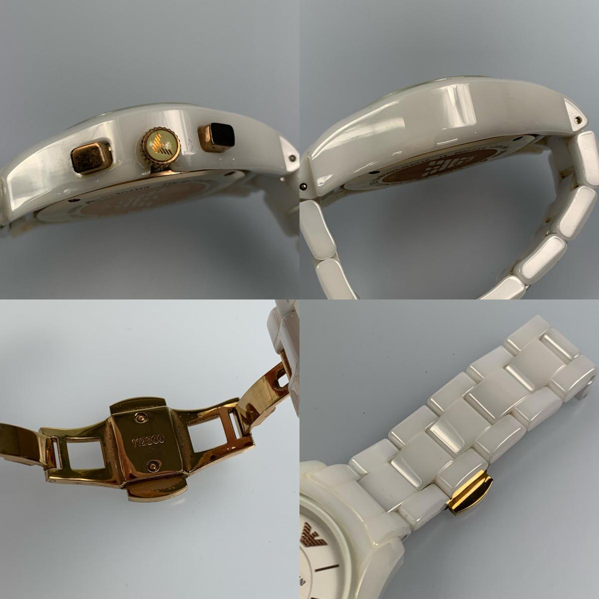【中古】Emporio Armani | エンポリオ・アルマーニ Ceramica 腕時計 AR-1417 ホワイト