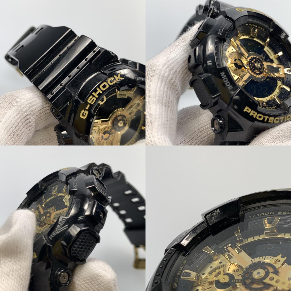 【中古】G-SHOCK | ジーショック 腕時計 GA-110GB-1AJF アナデジクォーツ ブラック