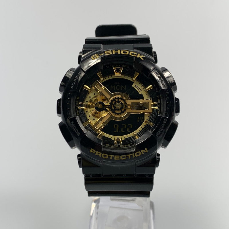 【中古】G-SHOCK | ジーショック 腕時計 GA-110GB-1AJF アナデジクォーツ ブラック