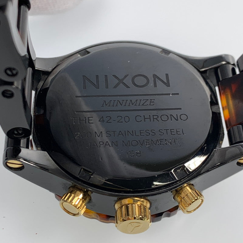【中古】NIXON | ニクソン THE 42-20 腕時計 アナログクォーツ ブラウン