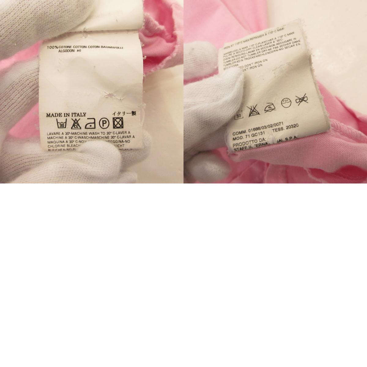 【中古】DSQUARED2 | ディースクエアード 長袖Tシャツ 71GC131 三崎商事 クラッシュ加工 ピンク サイズ:S