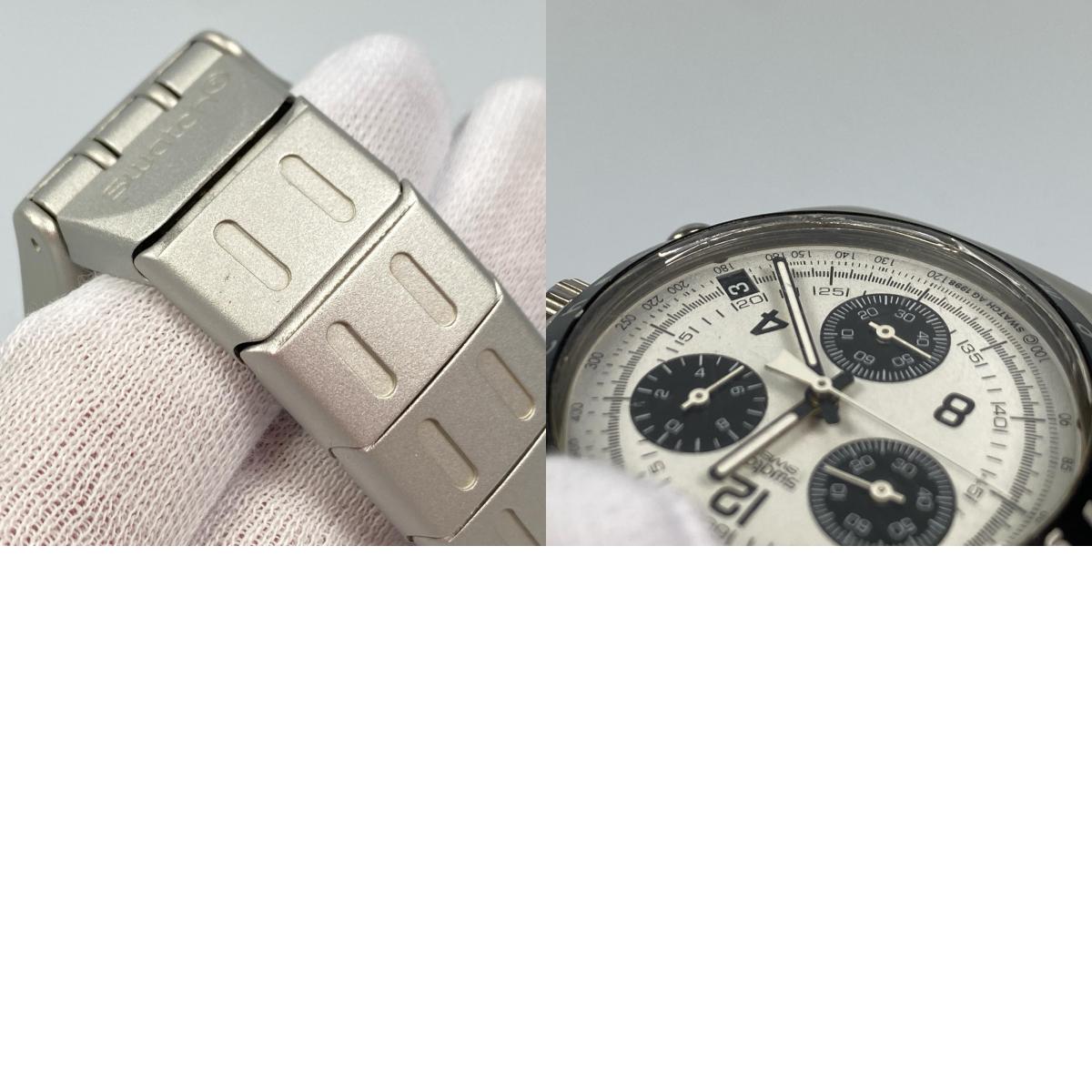 【中古】Swatch | スウォッチ IRONY ALUMINIUM 腕時計 アナログクォーツ シルバー