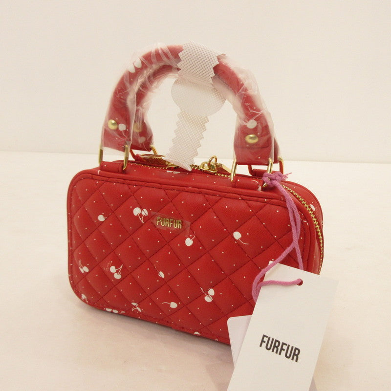 【中古】furfur | ファーファー キルティングフォンホルダー その他バッグ RWGB254508 オフィシャルサイト限定カラー レッド