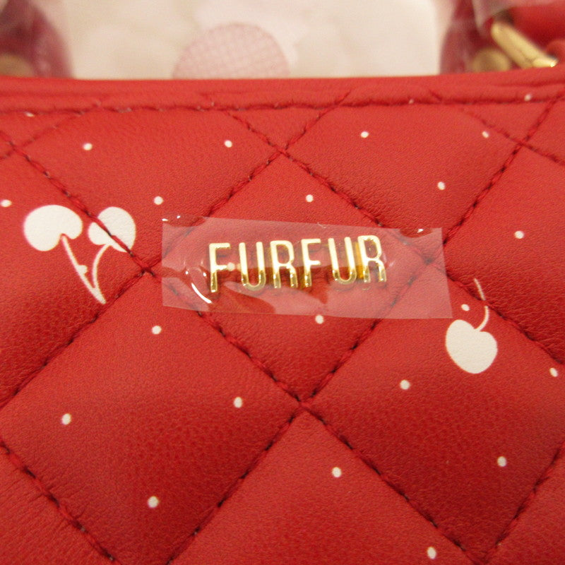 【中古】furfur | ファーファー キルティングフォンホルダー その他バッグ RWGB254508 オフィシャルサイト限定カラー レッド