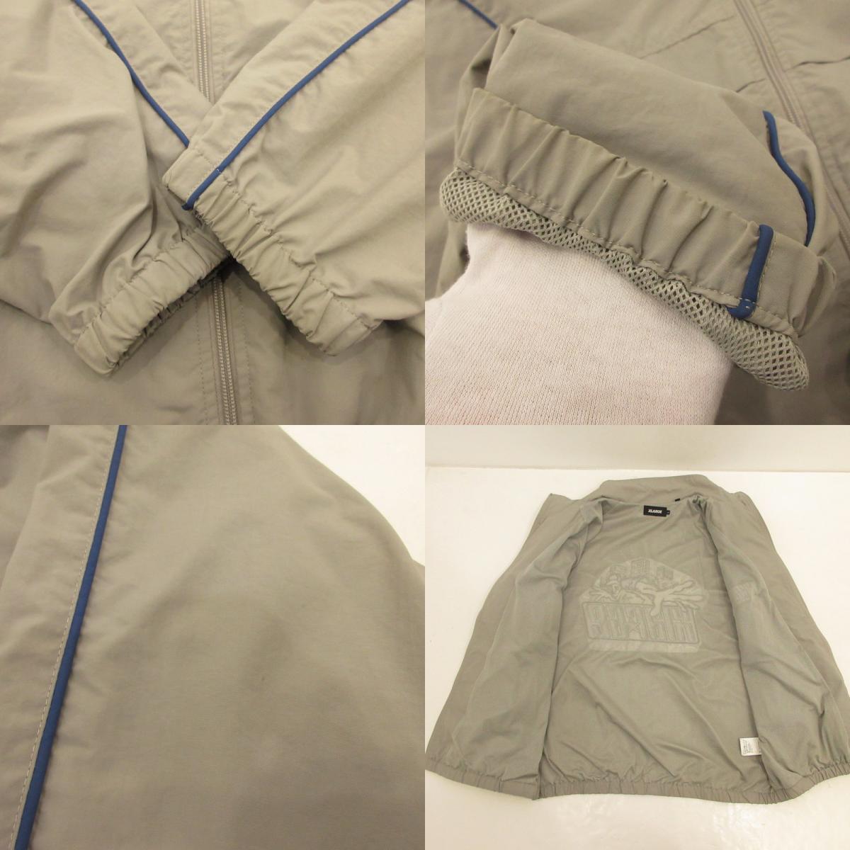 【中古】XLARGE | エクストララージ NYLON TRACK JACKET ナイロンジャケット 101243021006 グレー サイズ:L