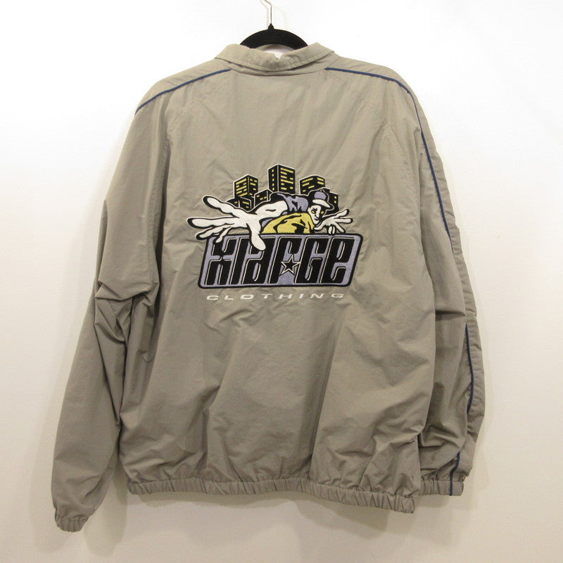 【中古】XLARGE | エクストララージ NYLON TRACK JACKET ナイロンジャケット 101243021006 グレー サイズ:L