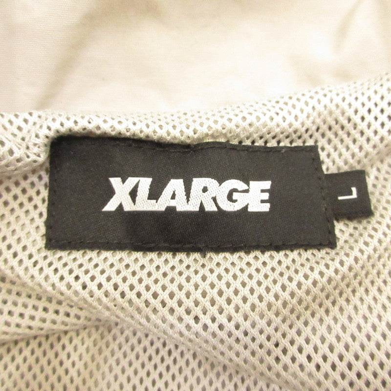 【中古】XLARGE | エクストララージ NYLON TRACK JACKET ナイロンジャケット 101243021006 グレー サイズ:L