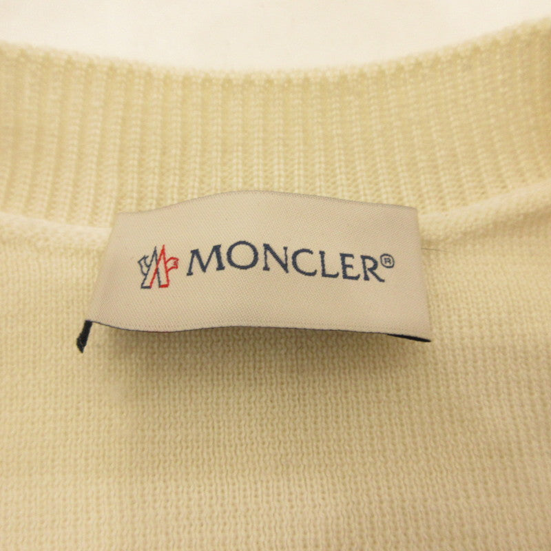 【中古】MONCLER | モンクレール CARDIGAN TRICOT ダウンジャケット J20939B51000 国内正規品 ホワイト サイズ:XS