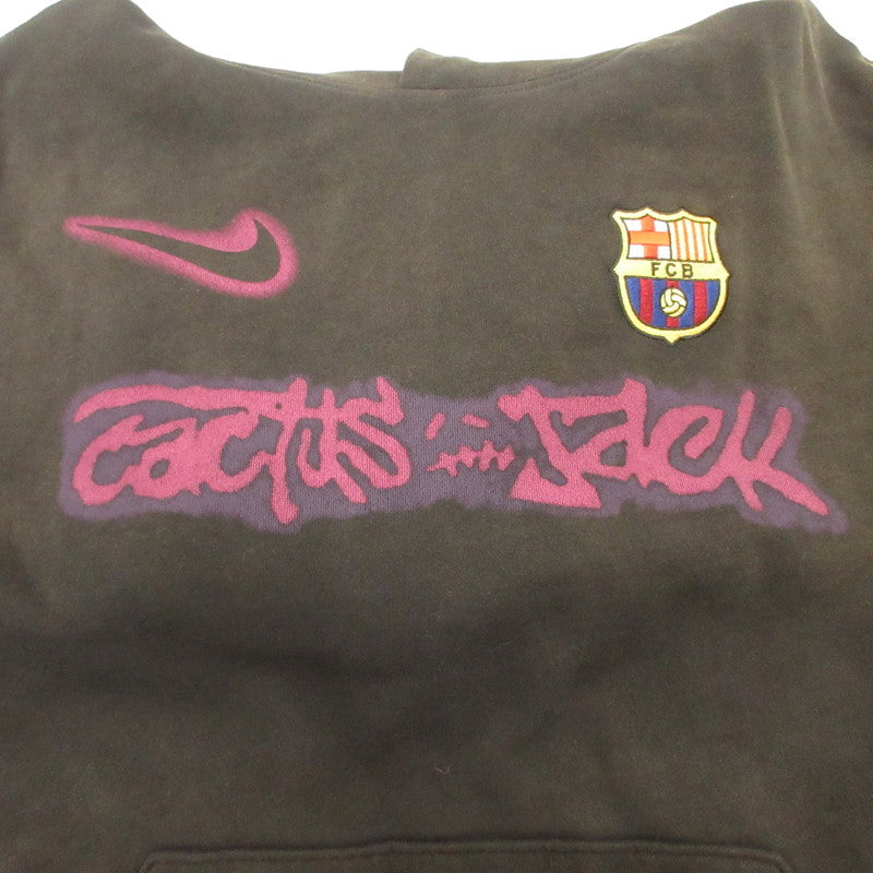 【中古】CACTUS JACK | カクタスジャック トラヴィス Spray Logo Hoodie パーカー ブラック サイズ:XL