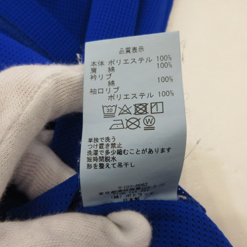 【中古】C.E | シーイー WHITE LINE LONG SLEEVE T 長袖Tシャツ CES15LT09 ブルー サイズ:L
