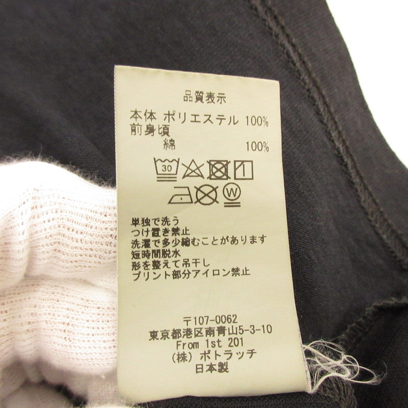 【中古】C.E | シーイー OVERDYE MESH T 半袖Tシャツ CES17T16 ブラック サイズ:L