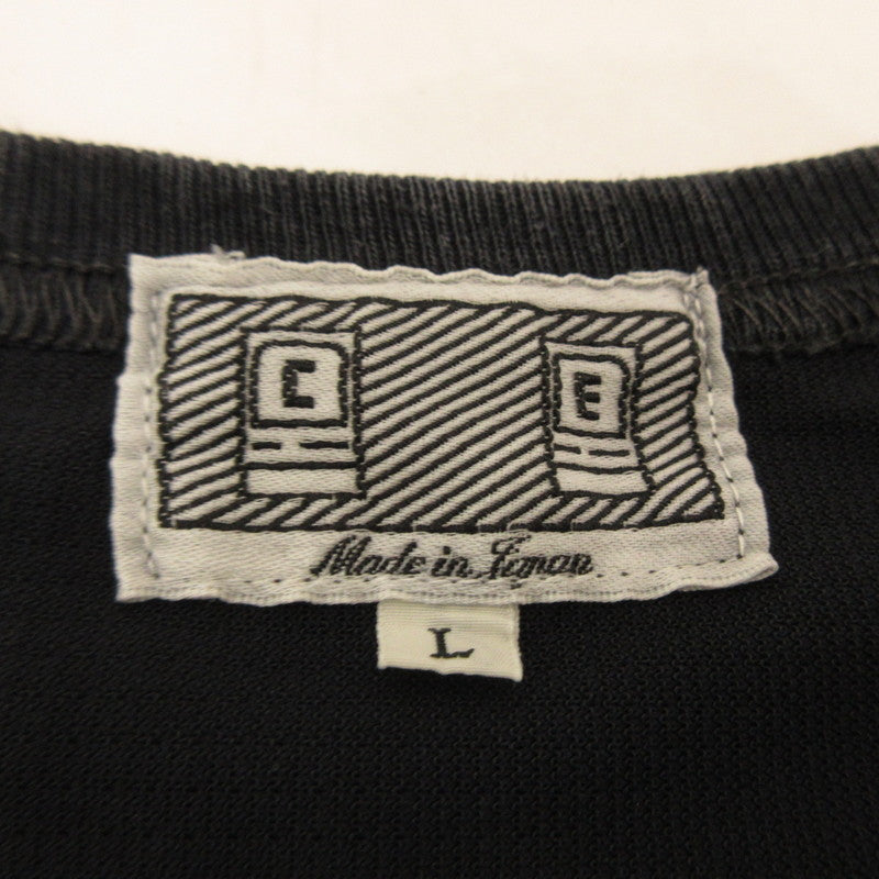 【中古】C.E | シーイー OVERDYE MESH T 半袖Tシャツ CES17T16 ブラック サイズ:L