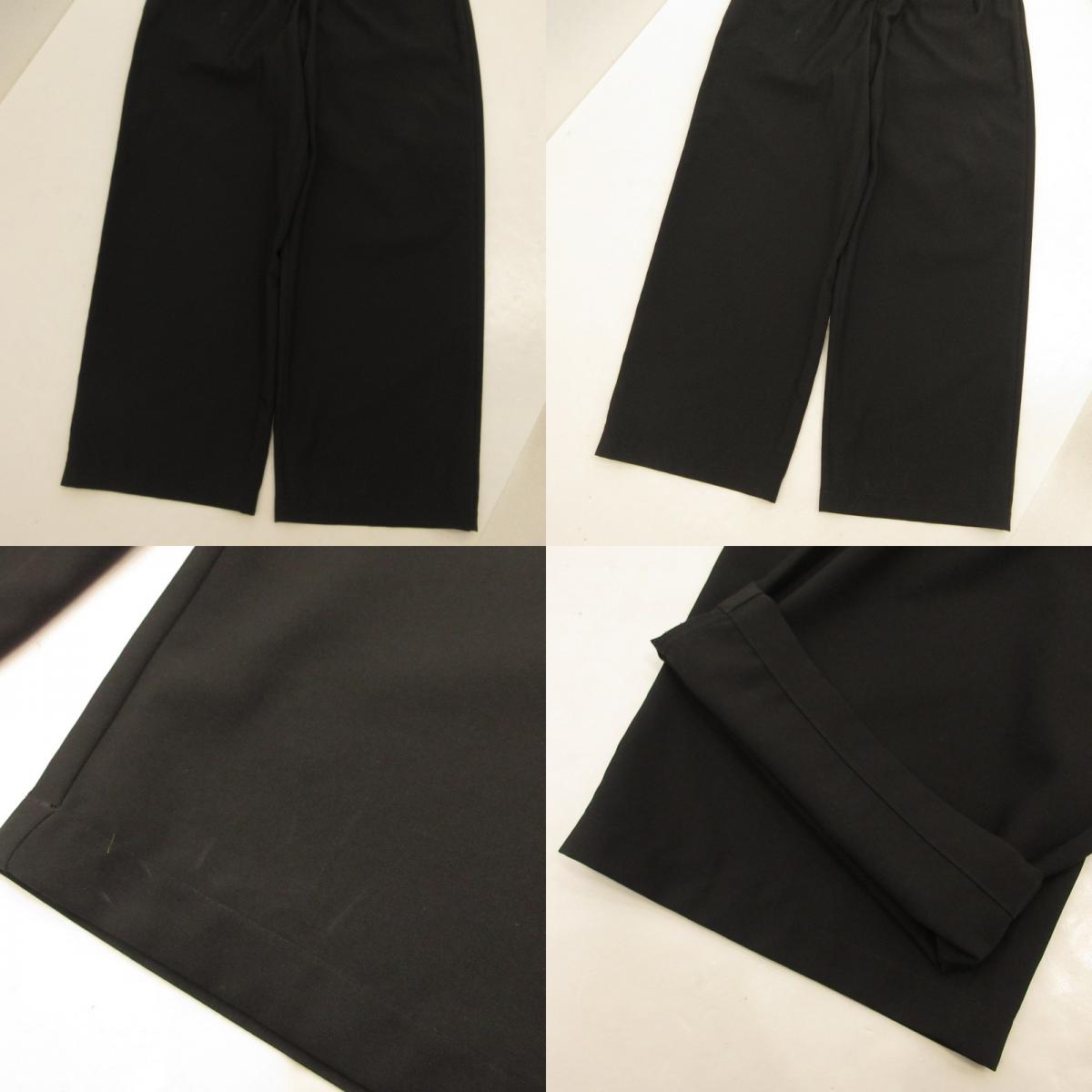 【中古】Danton | ダントン MELANGE TWILL 2TUCK WIDE PANTS パンツ DT-E0253 MET ブラック サイズ:40