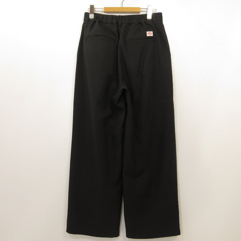 【中古】Danton | ダントン MELANGE TWILL 2TUCK WIDE PANTS パンツ DT-E0253 MET ブラック サイズ:40
