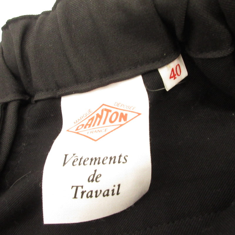 【中古】Danton | ダントン MELANGE TWILL 2TUCK WIDE PANTS パンツ DT-E0253 MET ブラック サイズ:40