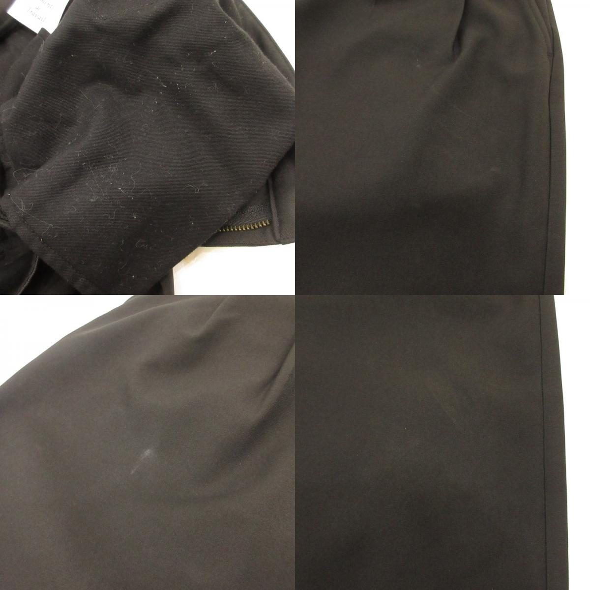 【中古】Danton | ダントン MELANGE TWILL 2TUCK WIDE PANTS パンツ DT-E0253 MET ブラック サイズ:40