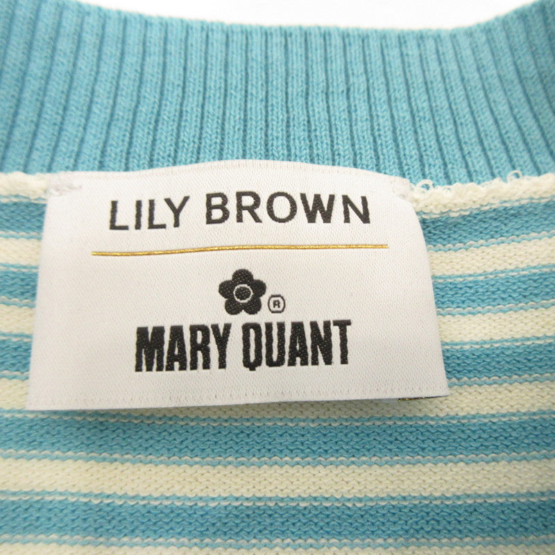 【中古】Lily Brown | リリーブラウン ジャガードニットトップス セーター LWNT254041 サイズ:F ブルー