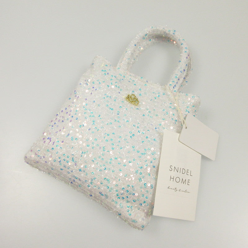 【中古】snidel | スナイデル スパンコールバッグ ハンドバッグ SHGB251245 ホワイト