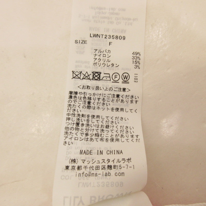 【中古】Lily Brown | リリーブラウン リボンニットビスチェ その他トップス LWNT235809 サイズ:F ピンク