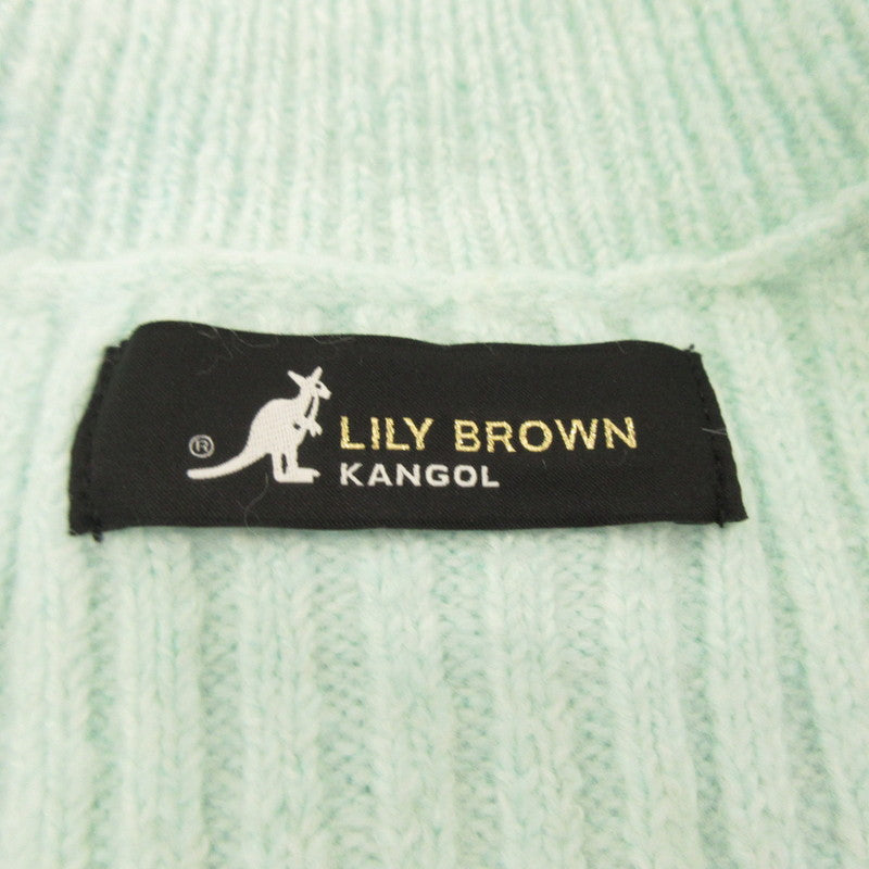 【中古】Lily Brown | リリーブラウン ジップカーディガン カーディガン LWND245021 サイズ:F ライトブルー
