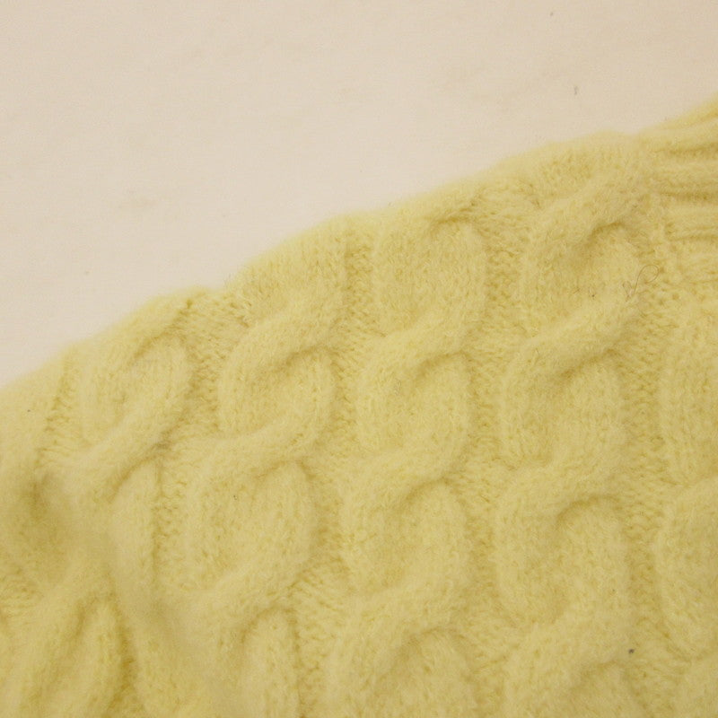 Lily Brown | Lily Brown Cable Knit Mini Dress Dress LWNO245071 Size:F Yellow