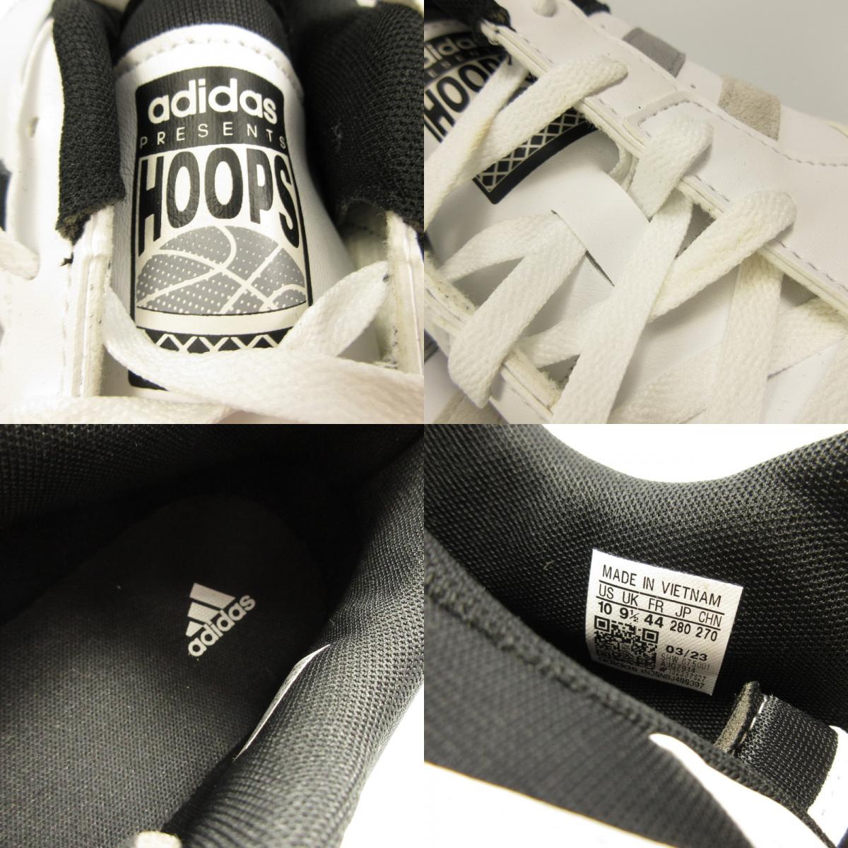 【中古】adidas | アディダス HOOPS 3.0 LOW CLASSIC VINTAGE スニーカー IG7914 ホワイト 28cm