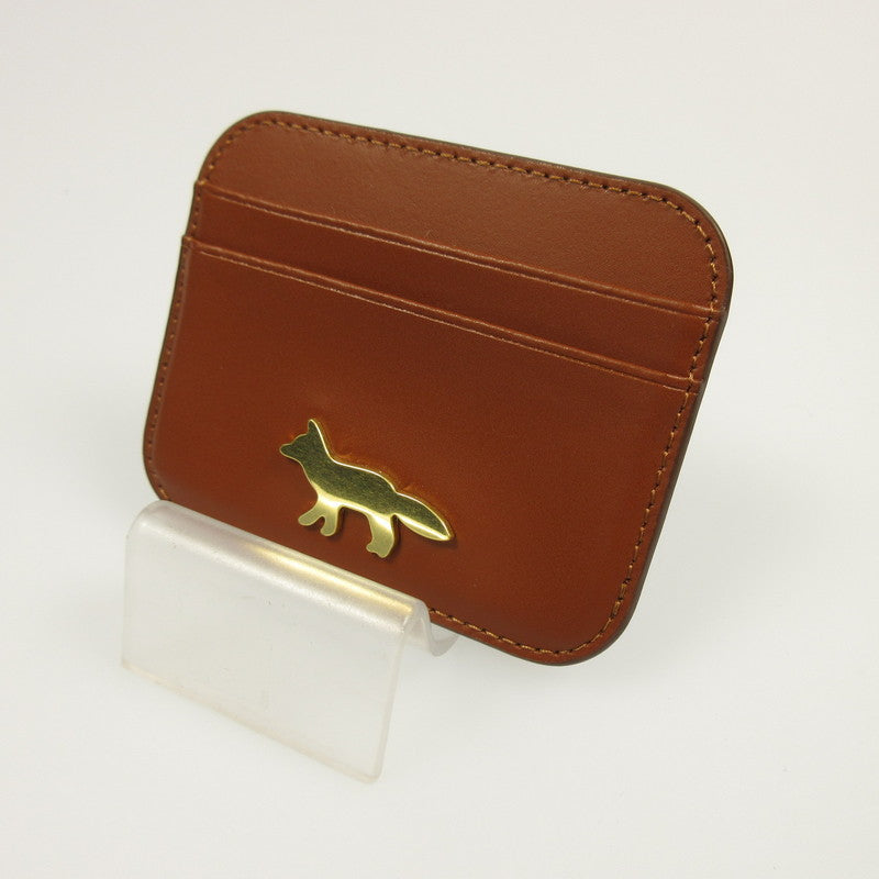 【中古】MAISON KITSUNE | メゾンキツネ EDIE カード ホルダー カードケース OW05700LR0001 ブラウン