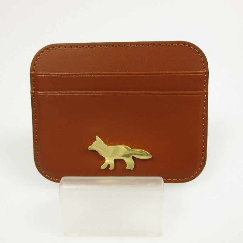 【中古】MAISON KITSUNE | メゾンキツネ EDIE カード ホルダー カードケース OW05700LR0001 ブラウン