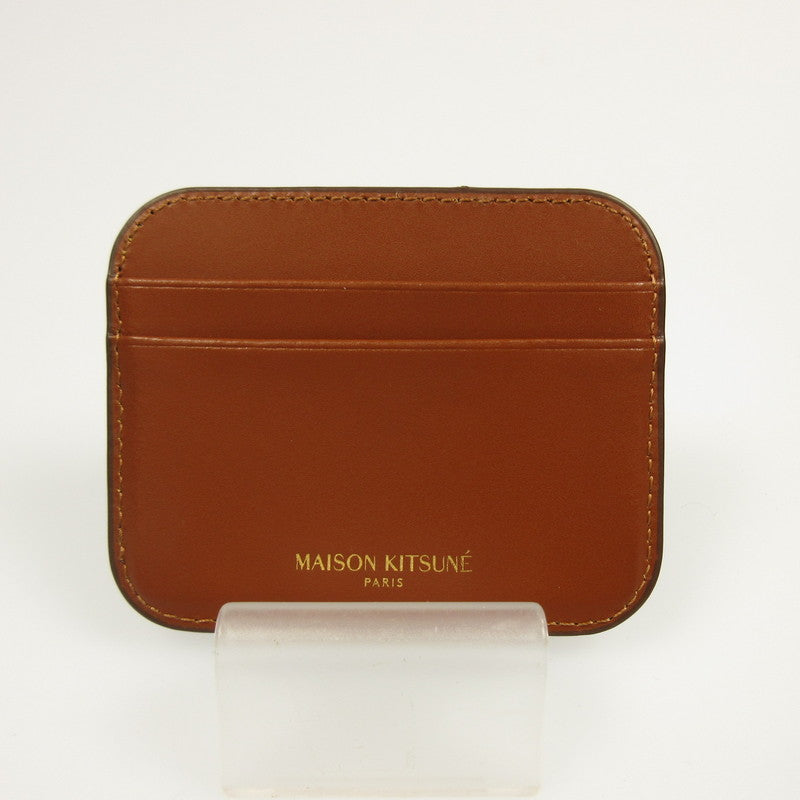 【中古】MAISON KITSUNE | メゾンキツネ EDIE カード ホルダー カードケース OW05700LR0001 ブラウン
