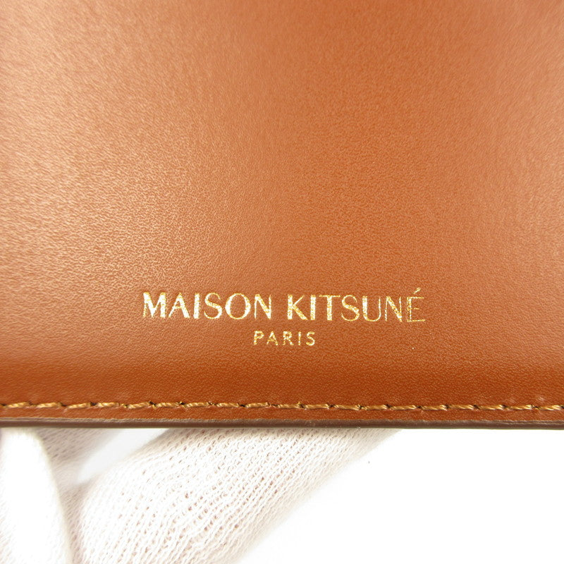 【中古】MAISON KITSUNE | メゾンキツネ EDIE カード ホルダー カードケース OW05700LR0001 ブラウン