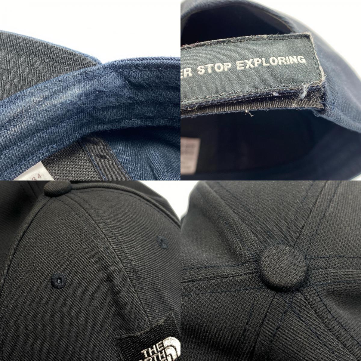 【中古】THE NORTH FACE | ザ・ノースフェイス SQUARE LOGO CAP キャップ NN02334 ベースボールキャップ ネイビー