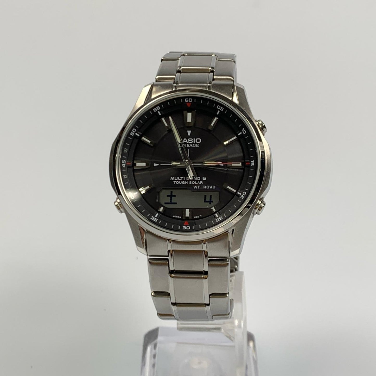 【中古】CASIO | カシオ LINEAGE 腕時計 LCW-M100DE-1AJF シルバー