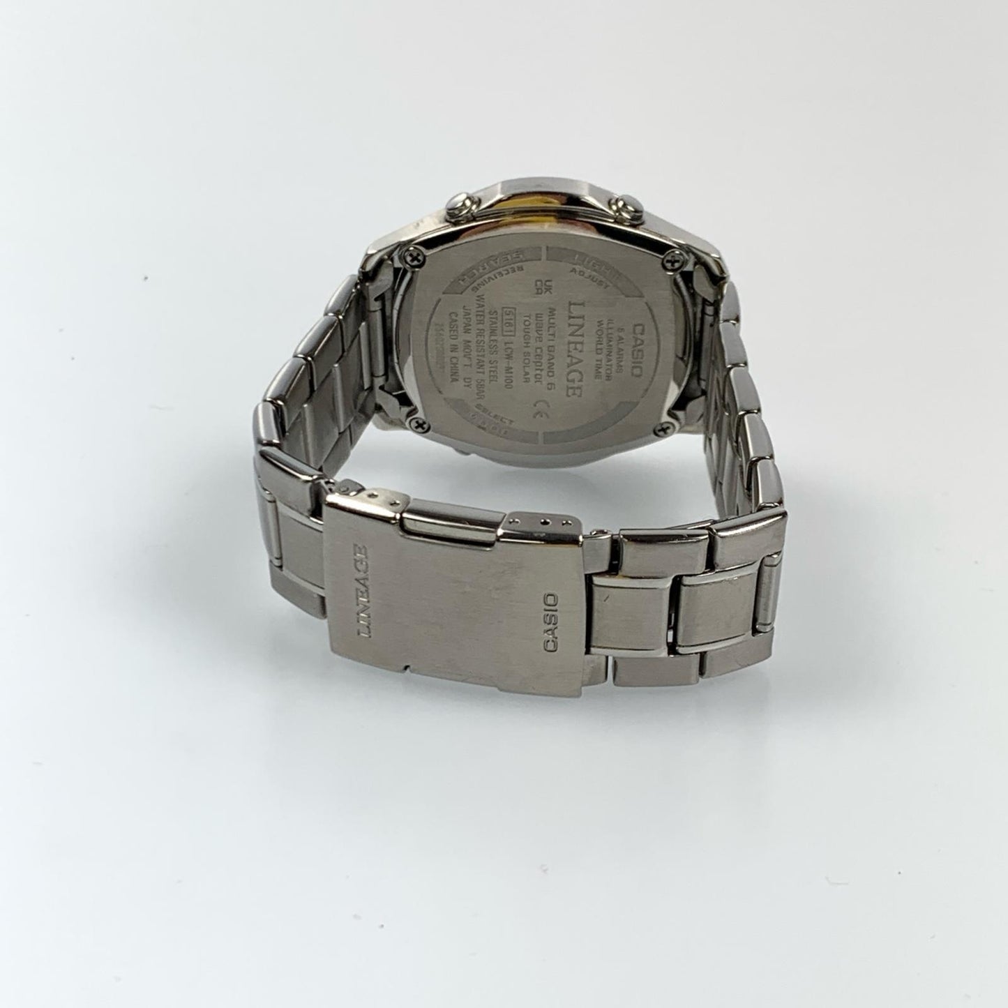 【中古】CASIO | カシオ LINEAGE 腕時計 LCW-M100DE-1AJF シルバー