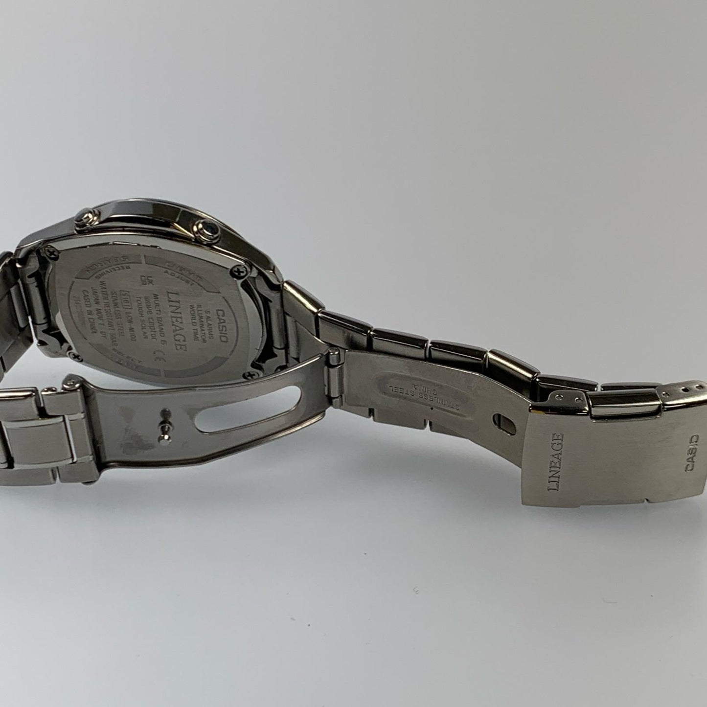 【中古】CASIO | カシオ LINEAGE 腕時計 LCW-M100DE-1AJF シルバー