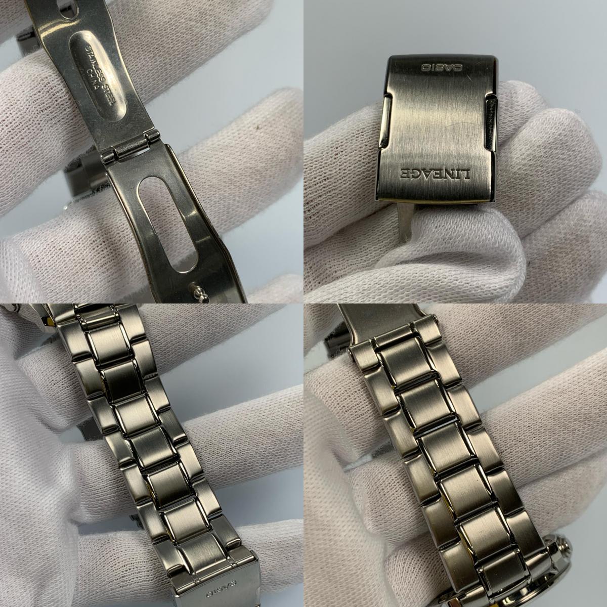 【中古】CASIO | カシオ LINEAGE 腕時計 LCW-M100DE-1AJF シルバー