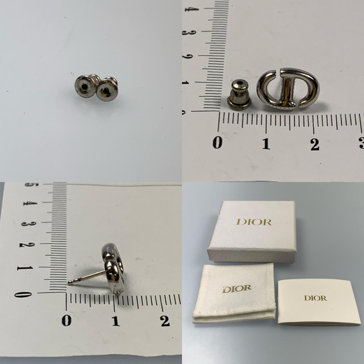 【中古】Dior | ディオール CD Navy スタッドピアス ピアス