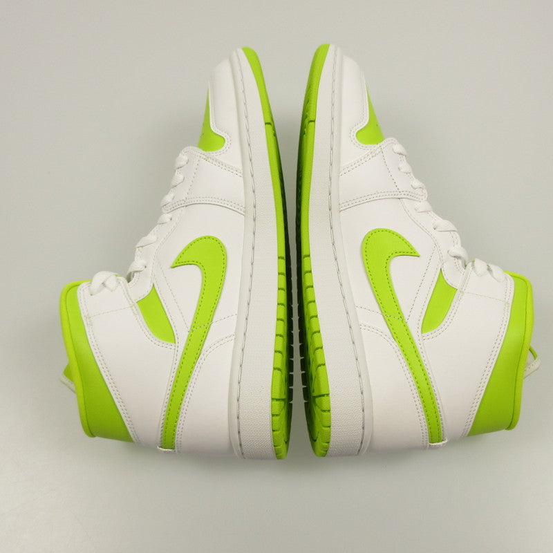 【中古】NIKE | ナイキ WMNS AIR JORDAN 1 MID スニーカー BQ6472-131 ライトグリーン 27.5cm