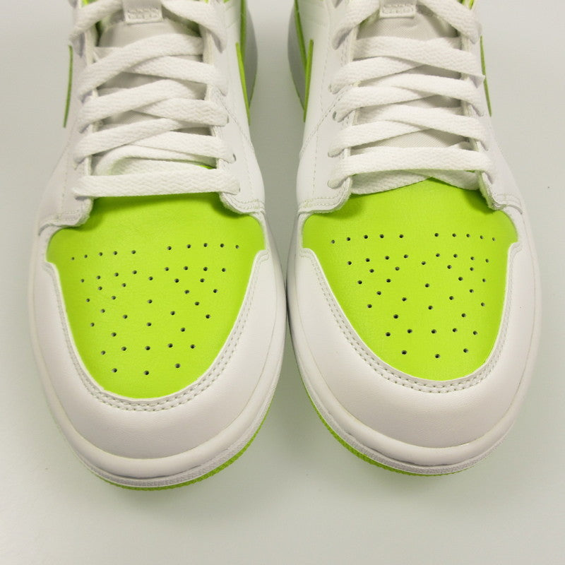 【中古】NIKE | ナイキ WMNS AIR JORDAN 1 MID スニーカー BQ6472-131 ライトグリーン 27.5cm
